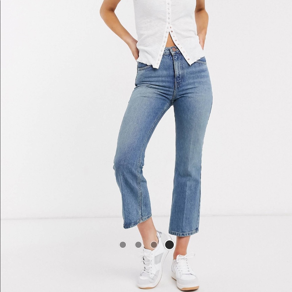 ASOS Egerton Rigid Crop Kick Flare Jean